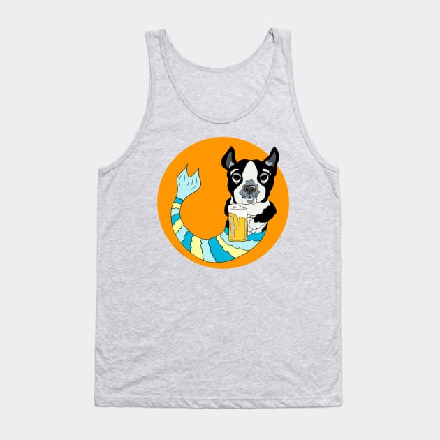 Bonker the Boston Terrier Tank Top by abrushwithhumor